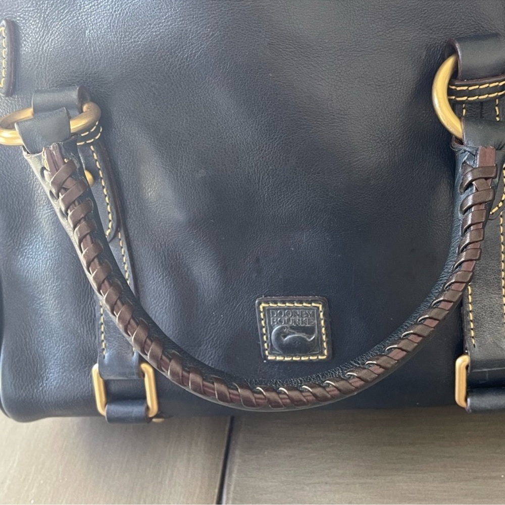 Dooney & Bourke Navy Blue Florentine Satchel (Mini) - Picture 12 of 16